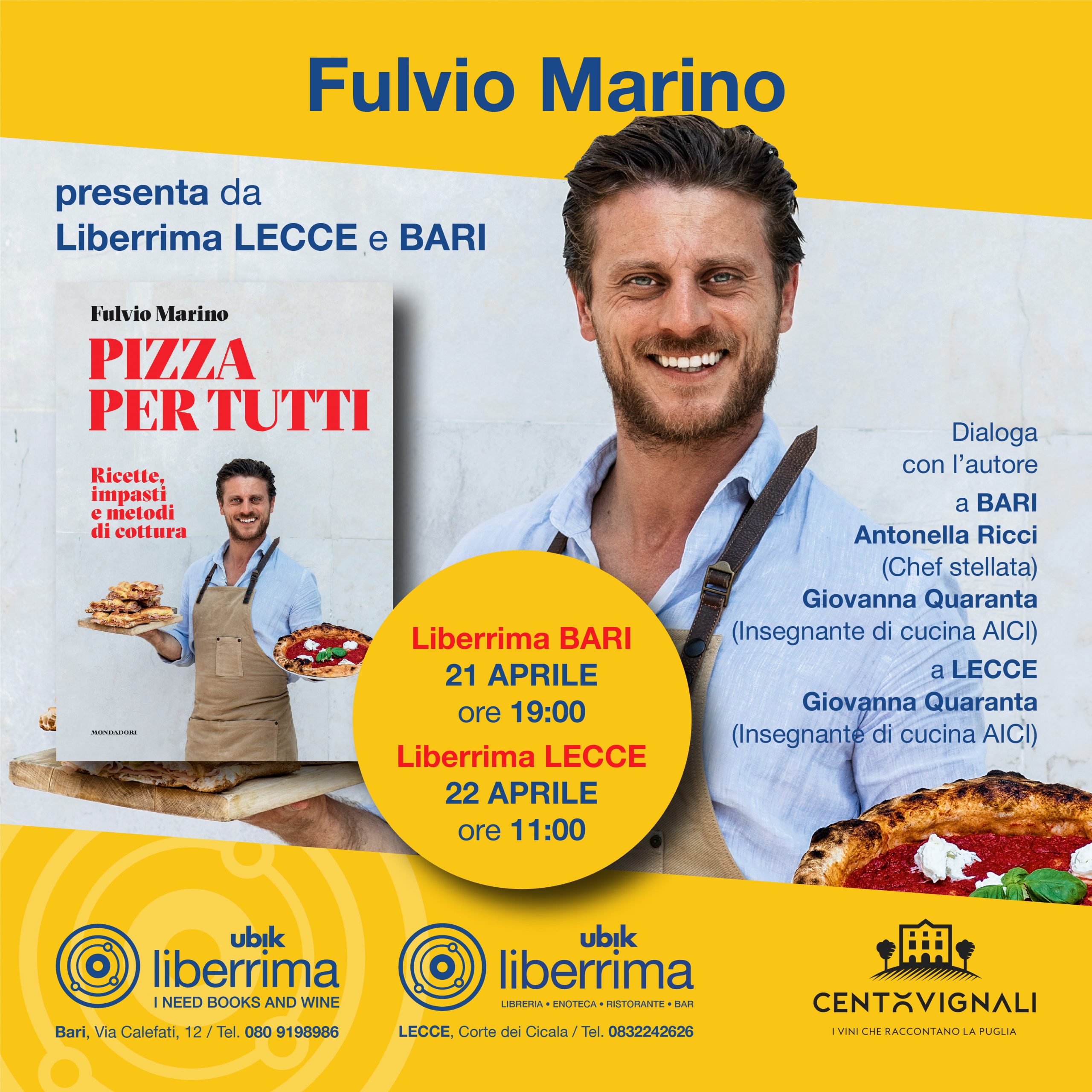 Fulvio Marino presenta il libro Pizza per tutti - Libreria Liberrima